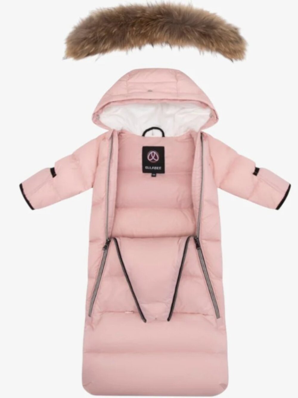 Ellabee pink baby snowsuit